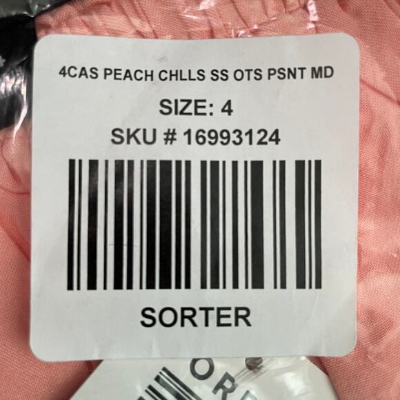 Torrid NWT Off-Shoulder Peasant Midi Dress - Challis Peach Size 4X Waist Tie - Picture 6 of 8